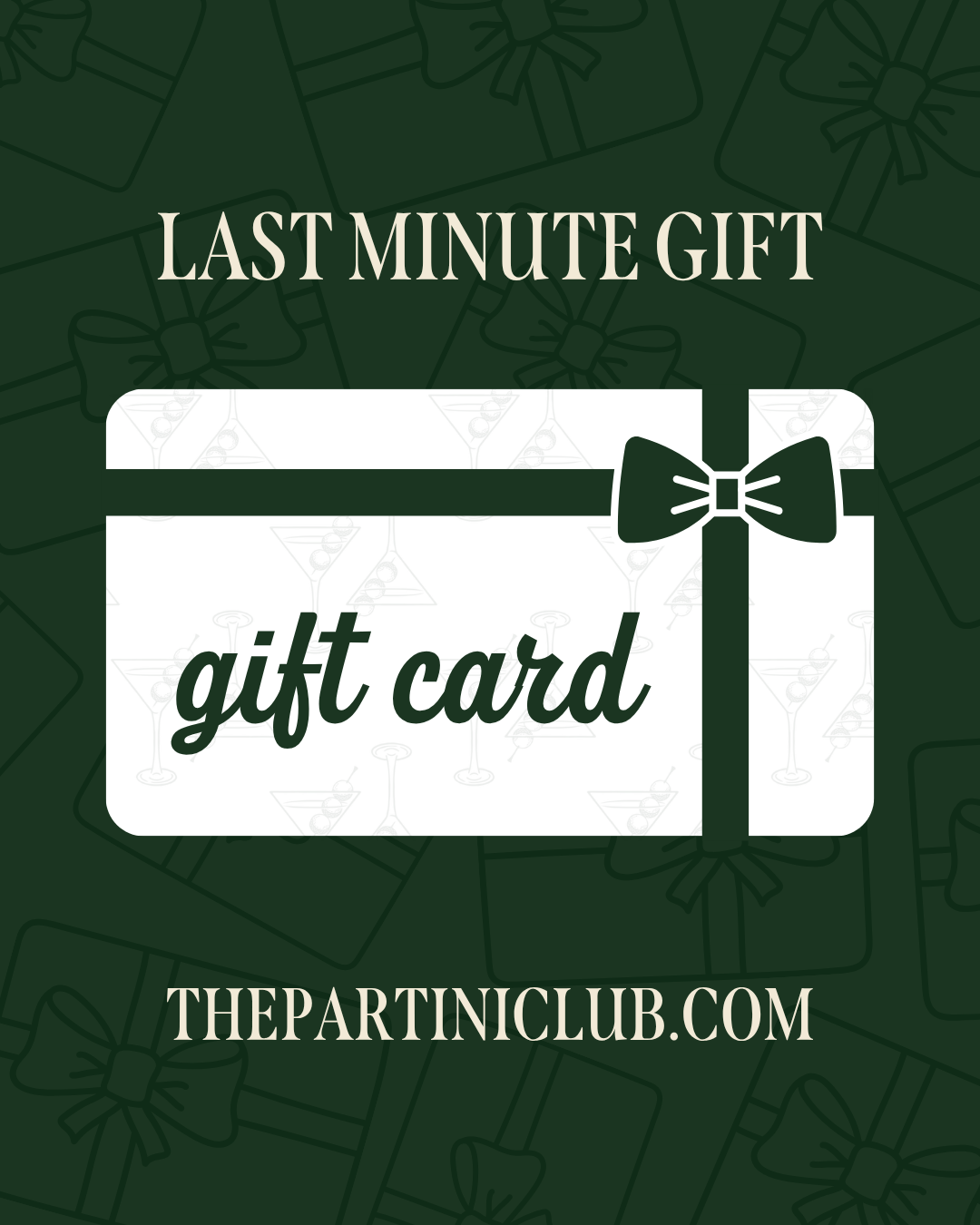 The Partini Club Gift Card
