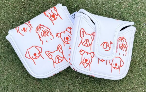 The Dogleg Mallet Putter Cover - Coral